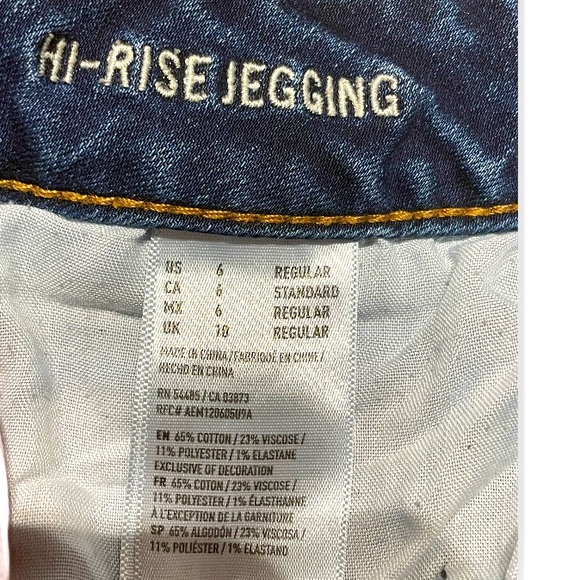 American Eagle High Rise Jeans Size 6 - Picture 3 of 3